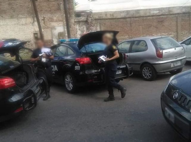 Dos de los policías que participaron de los apremios.&nbsp;