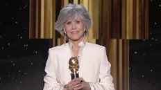 Jane Fonda dio un emotivo discurso al agradecer el Premio Cecil B. DeMille. Jane Fonda dio un emotivo discurso al agradecer el Premio Cecil B. DeMille.