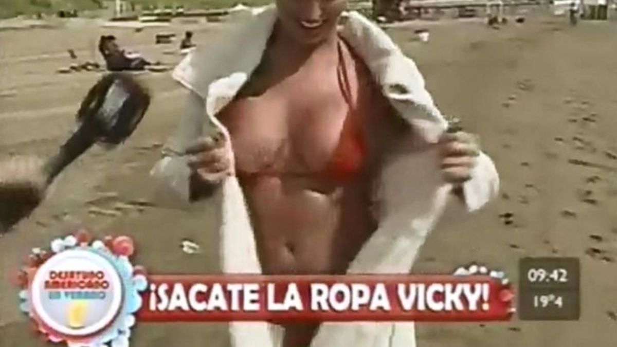 Vicky Xipolitakis se desnudó en Mar del Plata