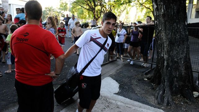 Lorenzo Faravelli en el predio de Bella Vista a pocos días de su debut en primera división en 2011.