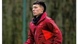 El entrerriano Lisandro Martínez está en la última etapa de recuperación.