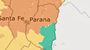 Alerta naranja  por tormentas fuertes para este sábado