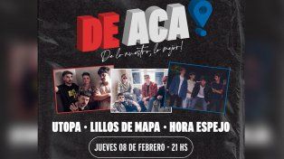 El ciclo De Acá! de lo nuestro lo mejor, continúa con lo más destacado del rock santafesino