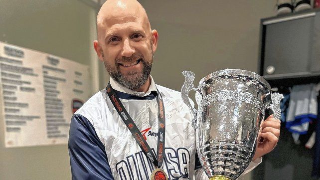 Leandro Ramella llegó en febrero a Quimsa y lo sacó campeón por segunda vez en la Liga Nacional.