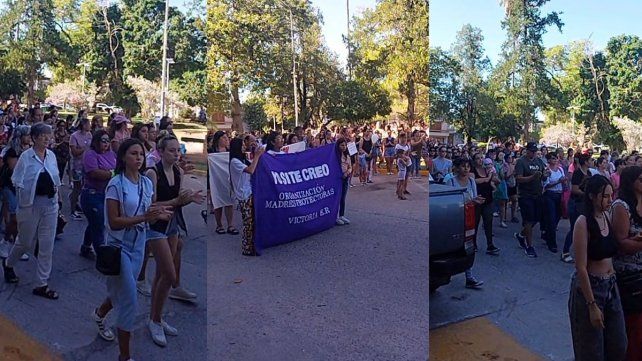 Familiares y amigos de Berenice marcharon por justicia en Victoria.
