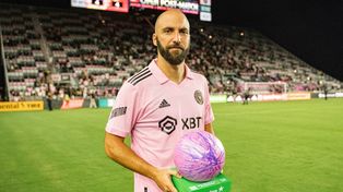 Gonzalo Higuaín marcó tres goles en el empate de Inter Miami por la MLS de Estados Unidos.