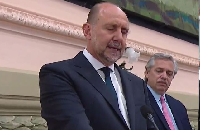 Omar Perotti y Alberto Fernández