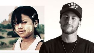 Neymar canta Imagine por los niños de la guerra en una campaña mundial de Unicef