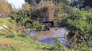 El Niño: limpian el canal del Túnel Subfluvial para recuperar su capacidad de drenaje y evitar anegamientos