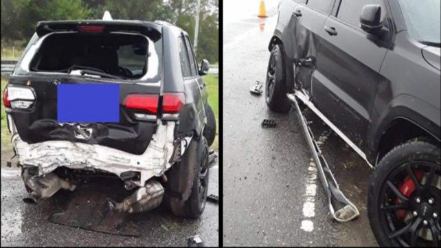 Fatura Broun protagonizó un espectacular accidente cuando iba a entrenar