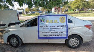 Dos paranaenses fueron detenidos al llegar con cocaína a Concepción del Uruguay