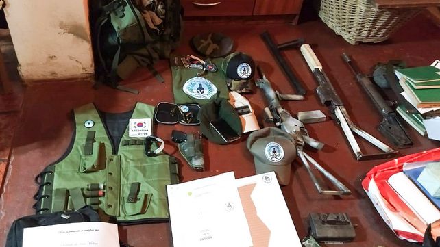 Clandestinos. El grupo tenía un armas