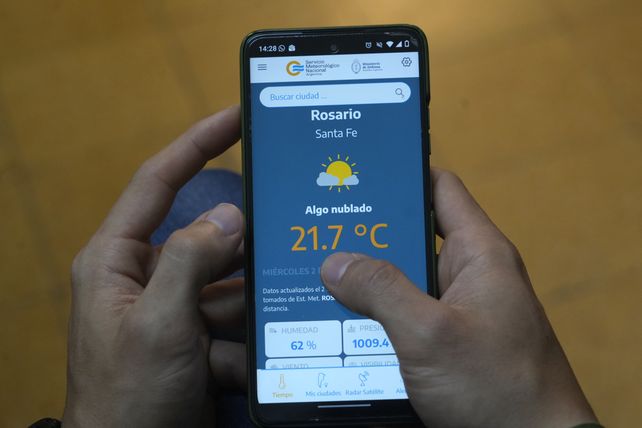 La app del SMN permite tener