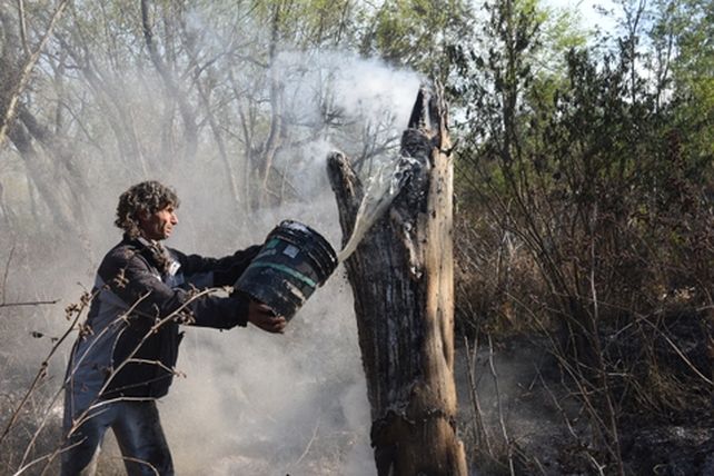 Otro fin de semana dramático en la isla: el fuego consumió viviendas y obligó a desalojar el peaje del puente