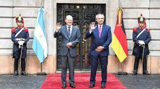Alberto Fernández tuvo una reunión con el canciller alemán Olaf Scholz.