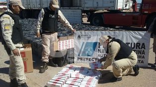 Decomisaron un millonario cargamento de cigarrillos proveniente de Paraguay