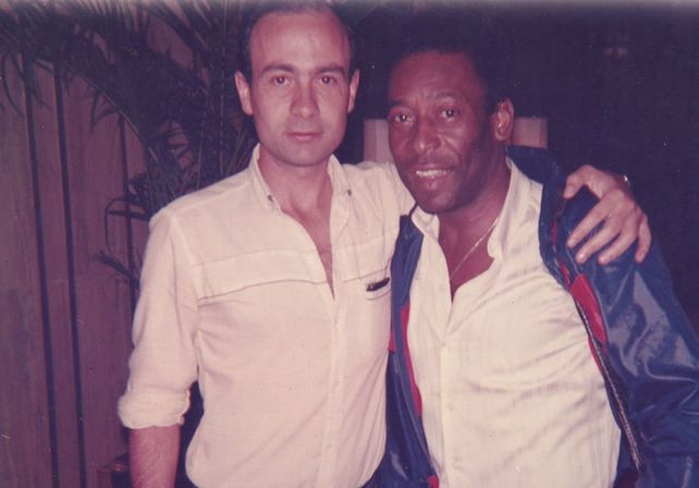 Con Pelé.