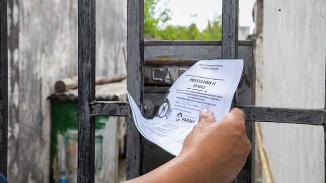 Dengue: se realizan bloqueos preventivos en Paraná