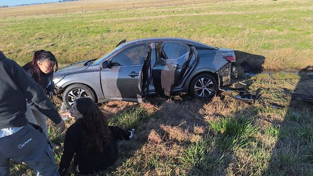 Rocío y José Bonacci resultaron heridos tras un despiste