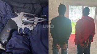 Aprehenden a delincuentes con un arma de grueso calibre en la costa santafesina: le secuestraron un revólver .357 Magnum