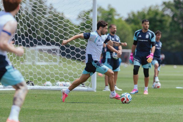 La Selección Argentina se prepara para el partido de este sábado.