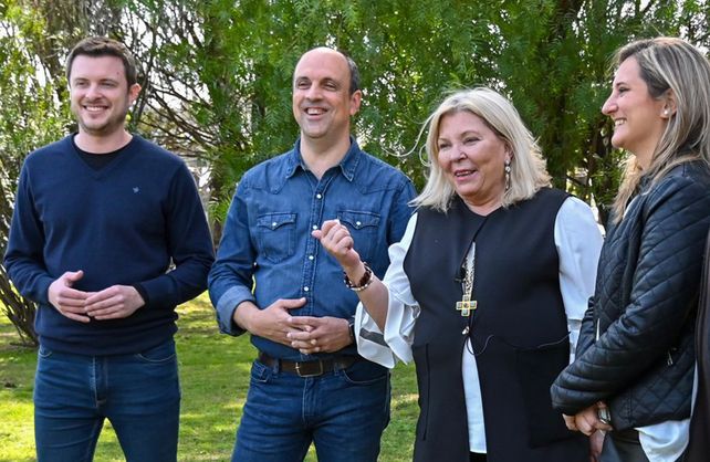 Lilita Carrió llegó a la provinca para darle apoyo a Corral