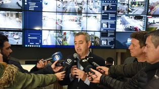 El intendente Pablo Javkin presentó el nuevo Centro Integrado de Monitoreo de Rosario.