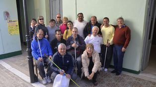 Actividades. En el Centro Amigos del Ciego desarrollan distintos proyectos de integración.