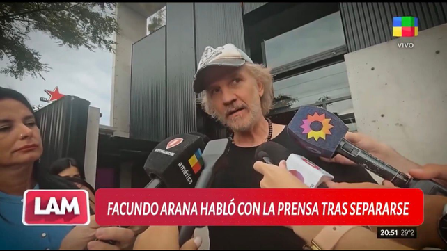 Facundo Arana habló por primera vez de su separación de María Susini&nbsp;