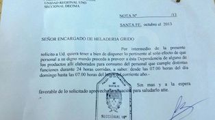 Desde una comisaría pidieron que le regalen helado para la guardia