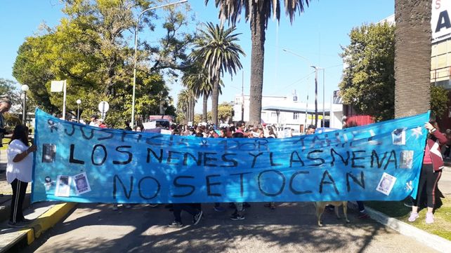 Tahiel: duros testimonios de familiares en la marcha en Gualeguaychú