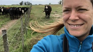 Lara Giuliani, productora agropecuaria de la localidad bonaerense de General Rivas, es una de las protagonistas.