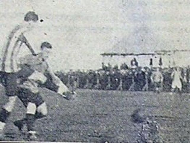Imagen del primer superclásico.