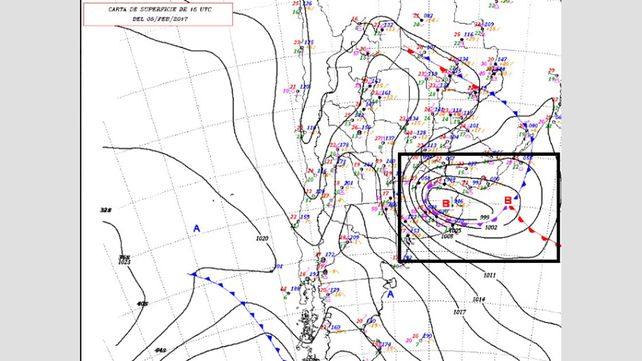 Entre Ríos bajo la influencia de un ciclón extratropical