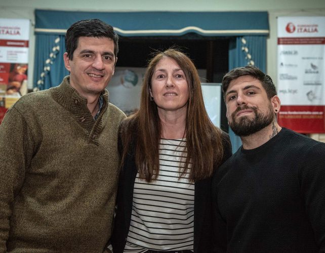 Andrés González, Jorgelina Lettich y Sebastián Censi