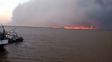 Un incendio en las islas frente a Ramallo afecta a Buenos Aires y Entre Ríos
