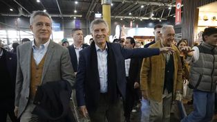 Mauricio Macri visitó el predio ferial ubicado en el barrio de Palermo.