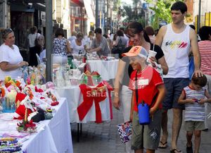 Los comercios de la ciudad se visten de fiesta este fin de semana