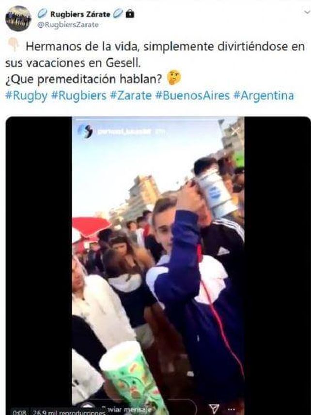 Bajan una cuenta de Twitter que defendía a los rugbiers de Zárate