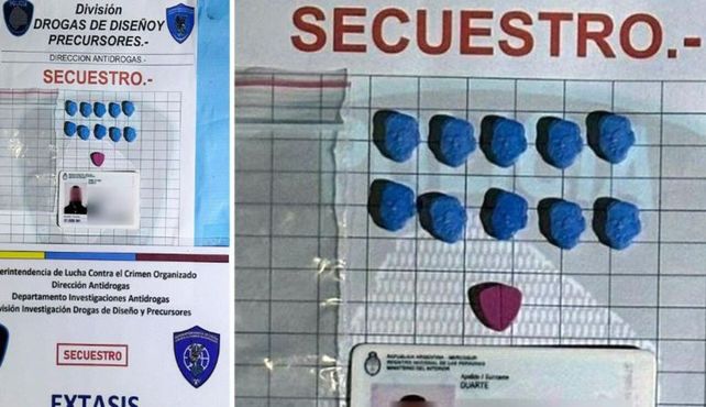 Las pastillas de éxtasis poseían la cara de Lionel Messi.