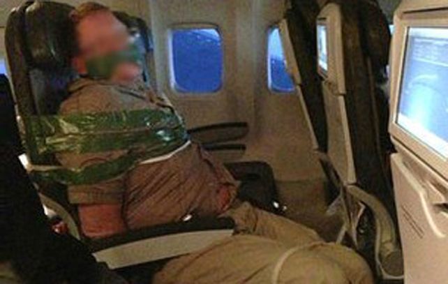 El incidente involucró a un hombre que golpeaba