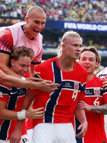 Sorpresa: Noruega eliminó a Brasil con un doblete de Haaland