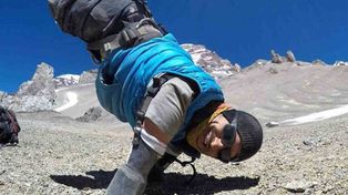 Un hombre sin manos ni pies logró la proeza extrema de hacer cumbre en el Aconcagua
