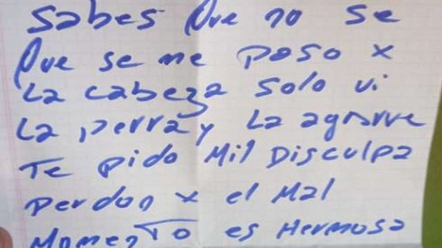 Un ladrón robó una perra, se arrepintió y la devolvió con un pedido de disculpas