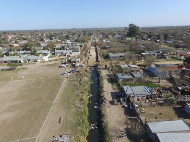 Avanza la obra del desagüe Gorriti