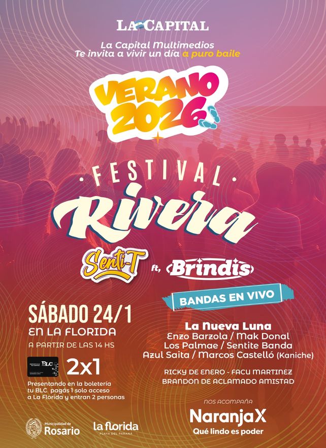 Festival Rivera en La Florida: la cumbia llega a las orillas del río Paraná