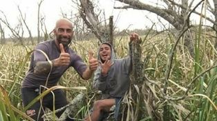 Sobreviven seis días comiendo animales y plantas