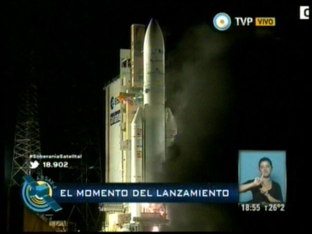 El primer satélite geoestacionario argentino está en el espacio y ya se desprendió de la cápsula