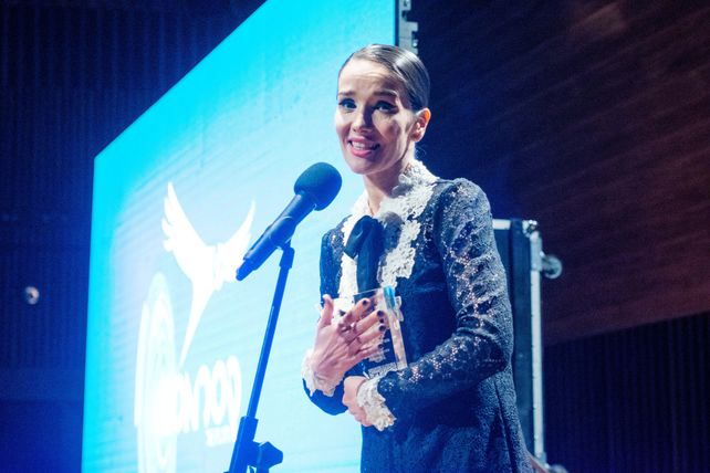 “Santa Evita”. Natalia Oreiro recibió el premio a mejor actriz protagónica por su rol de Eva Perón.
