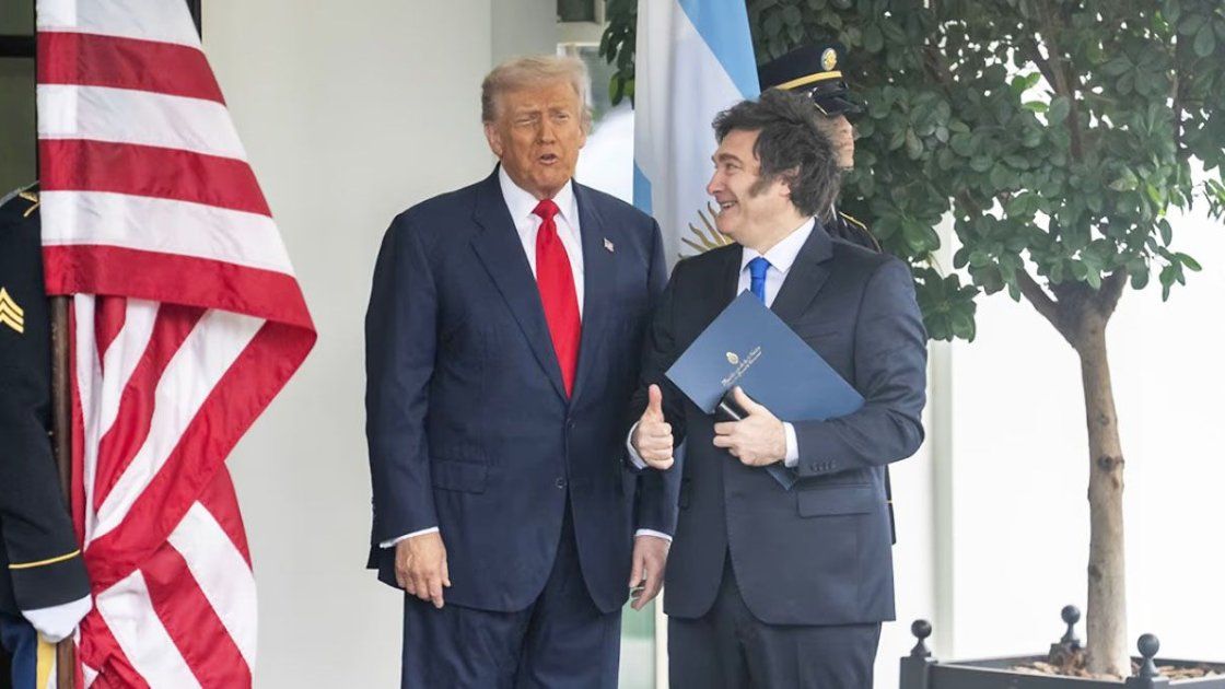 Donald Trump y Javier Milei, presidentes de Estados Unidos y Argentina, repectivamente.